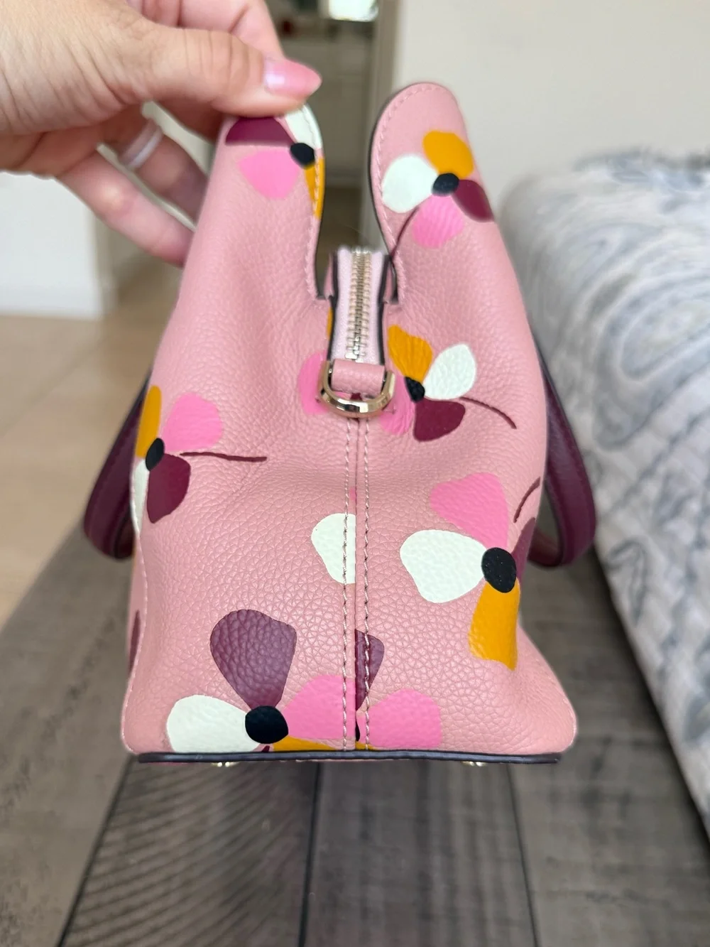 Kate Spade Jackson Dusk Buds Satchel crossbody MSRP $379